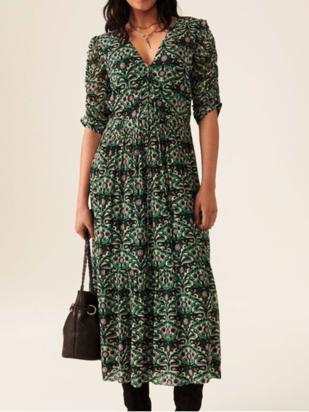 ba&sh Fine Midi Dress